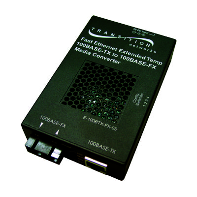 Transition Networks E-100BTX-FX-05(SCHT) Fast Ethernet Media Converter