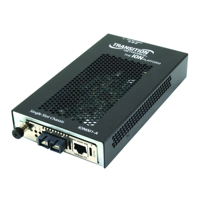 Transition Networks ION001-A-UK 1-SLOT ION CHASSIS. W/ EXT PWR. W/O FAN (CH3) – UK