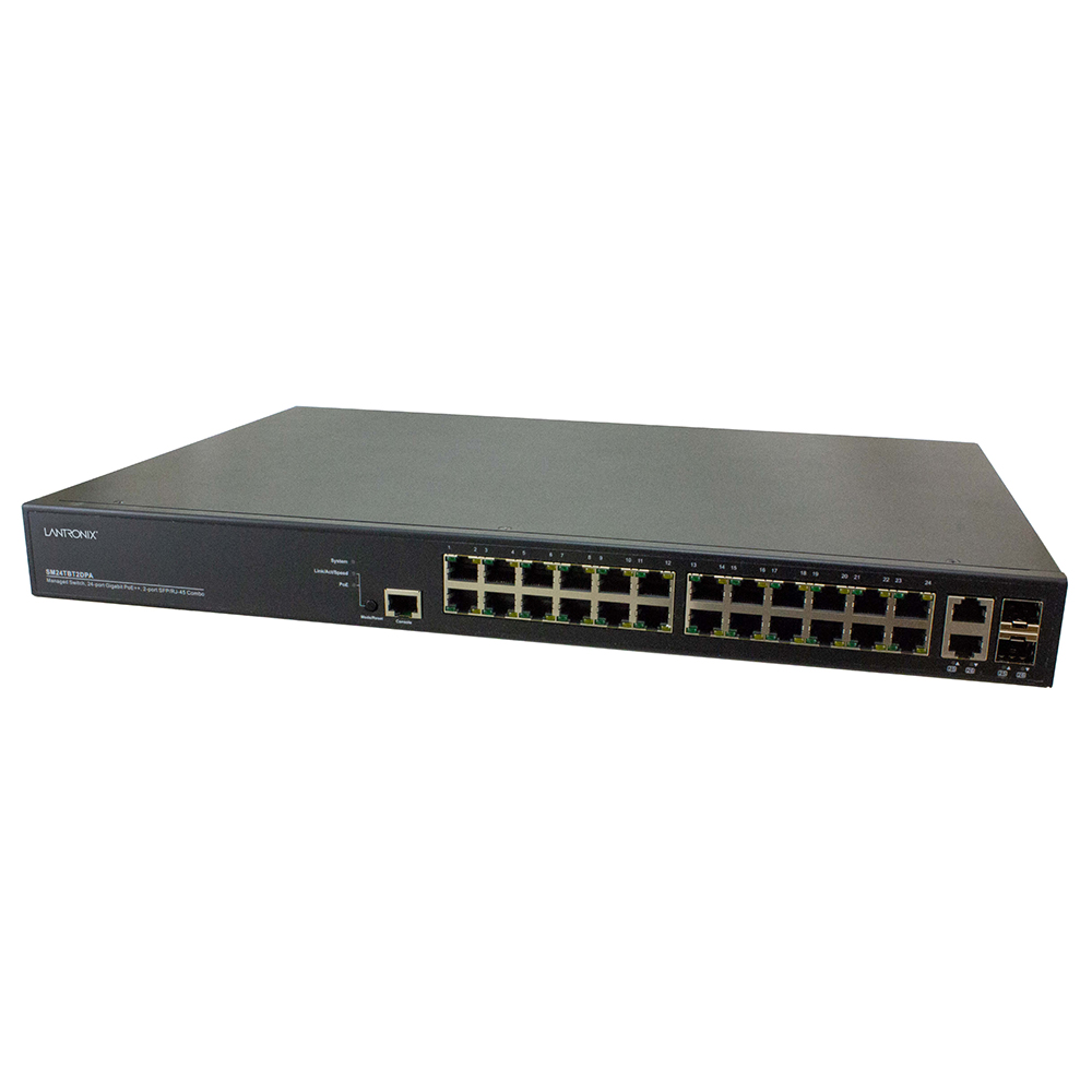 Transition Networks SM24TBT2DPA-2XPS-UK Managed PoE++ Switch
