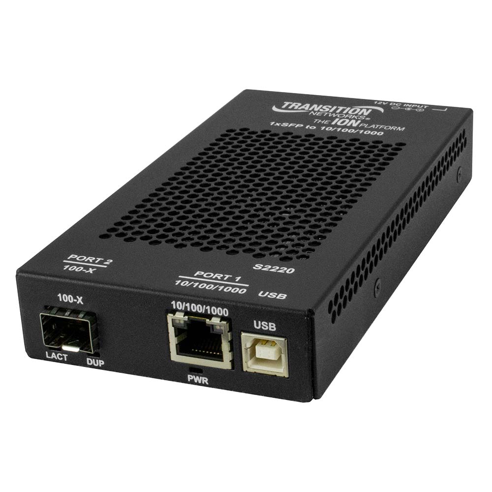 Transition Networks S2220-1040 Fast Ethernet Media Converter
