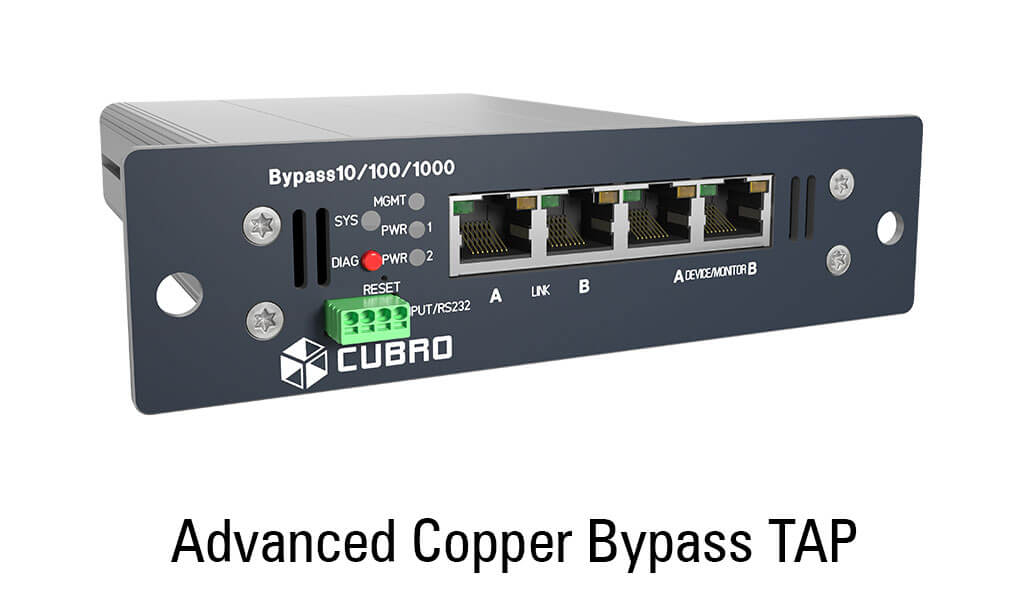 Cubro Network Visibility CBR.BYSW-Copper-1-1-R3 Advanced Copper Bypass TAP