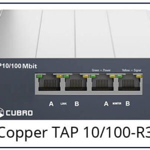 Cubro Network Visibility CBR.TAP-10/100-B-R3 Copper TAP 10/100-R3