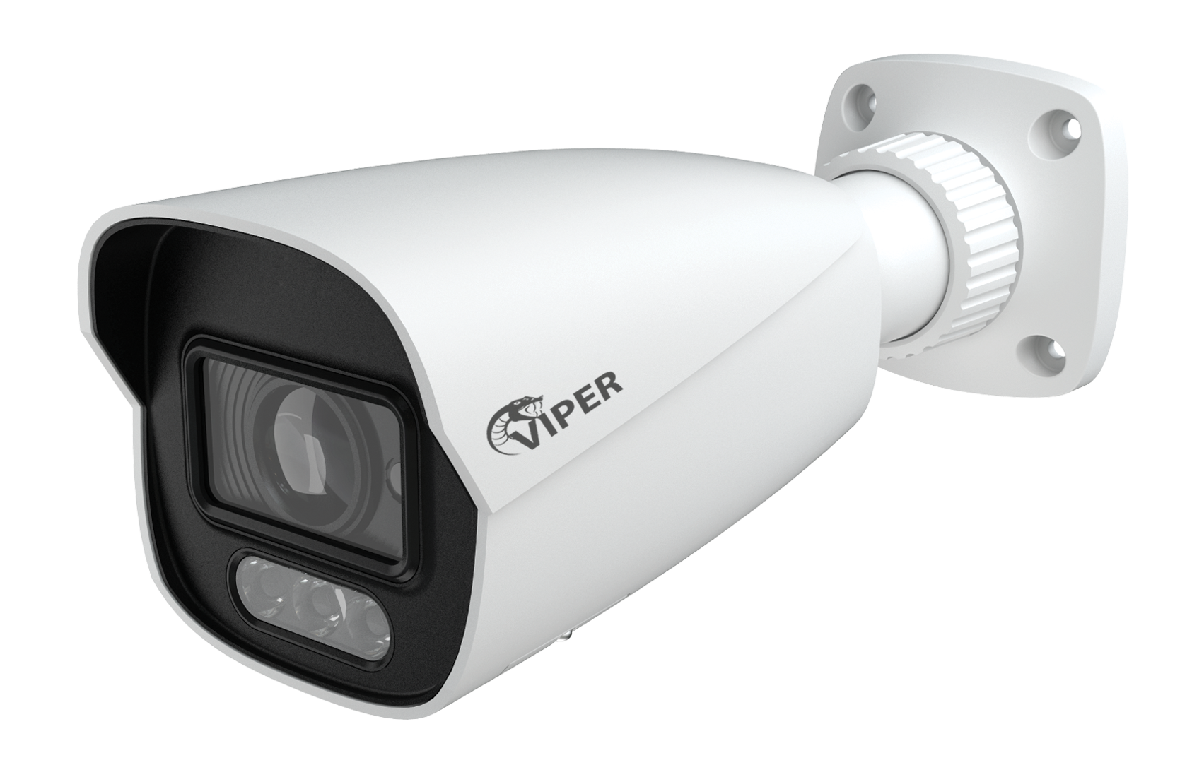 6MP Motorised Smart Dual-Illumination Bullet Camera with People & Vehicle Detection (White Housing)