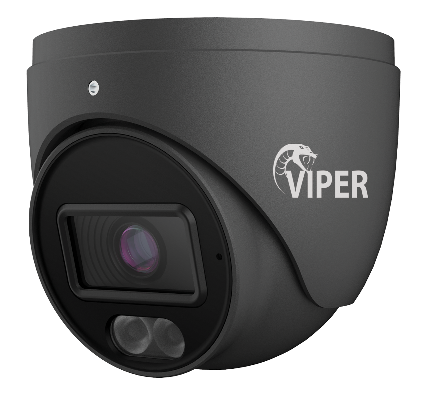 6MP Fixed Smart Dual-Illumination Turret Camera with People Detection (Grey Housing)