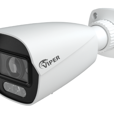 6MP Fixed Smart Dual-Illumination Bullet Camera with People Detection (White Housing)