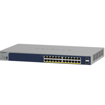 Netgear 24 Port Gigabit Ethernet PoE+ Smart Switch with 2 SFP Ports (GS724TPPV3)