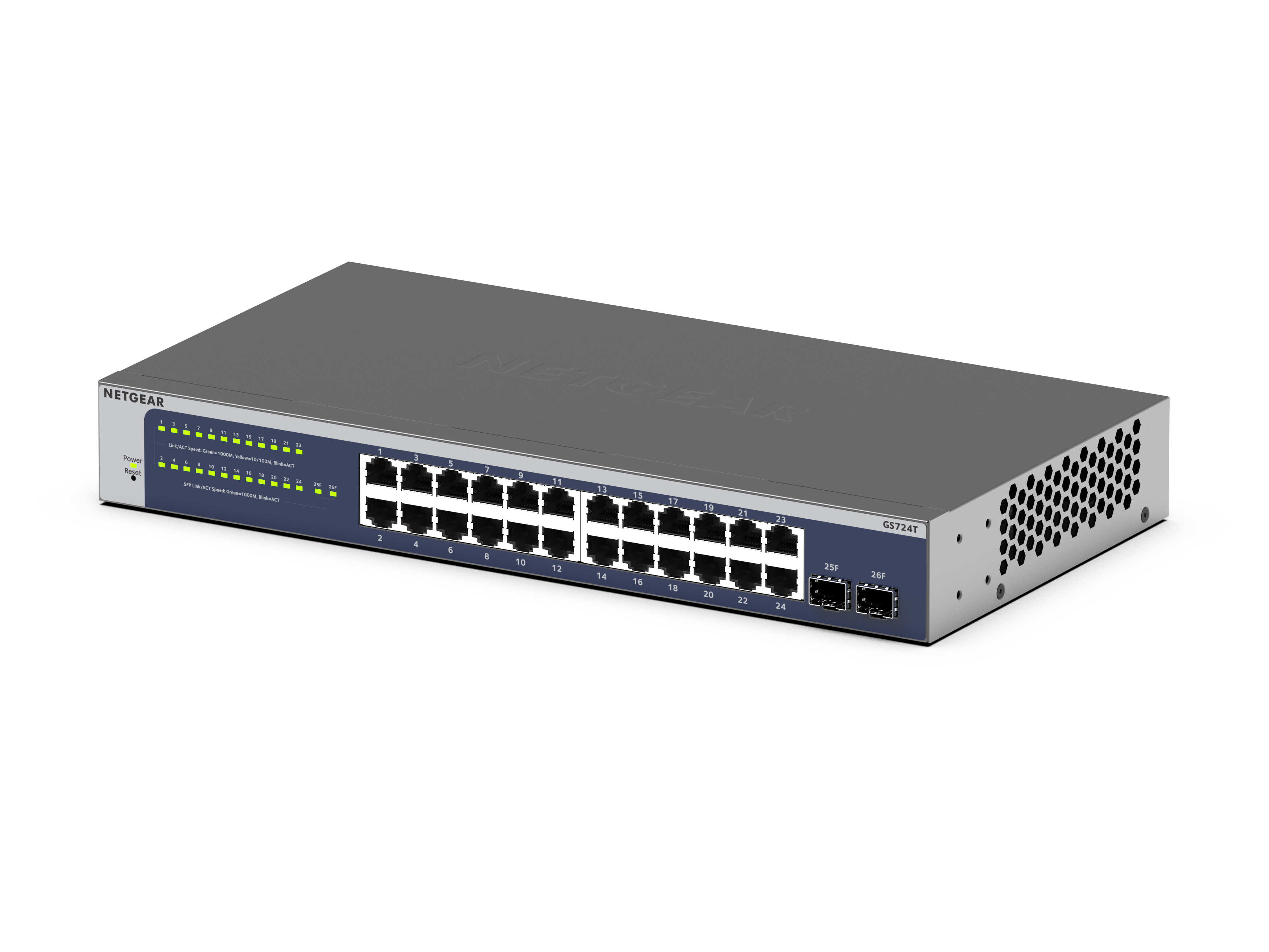 24-Port Gigabit Ethernet Smart Switch with 2 Dedicated SFP Ports