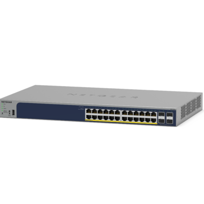 Netgear 24 Port Gigabit Ethernet PoE+ Smart Switch w/ optional (GS728TPV3)