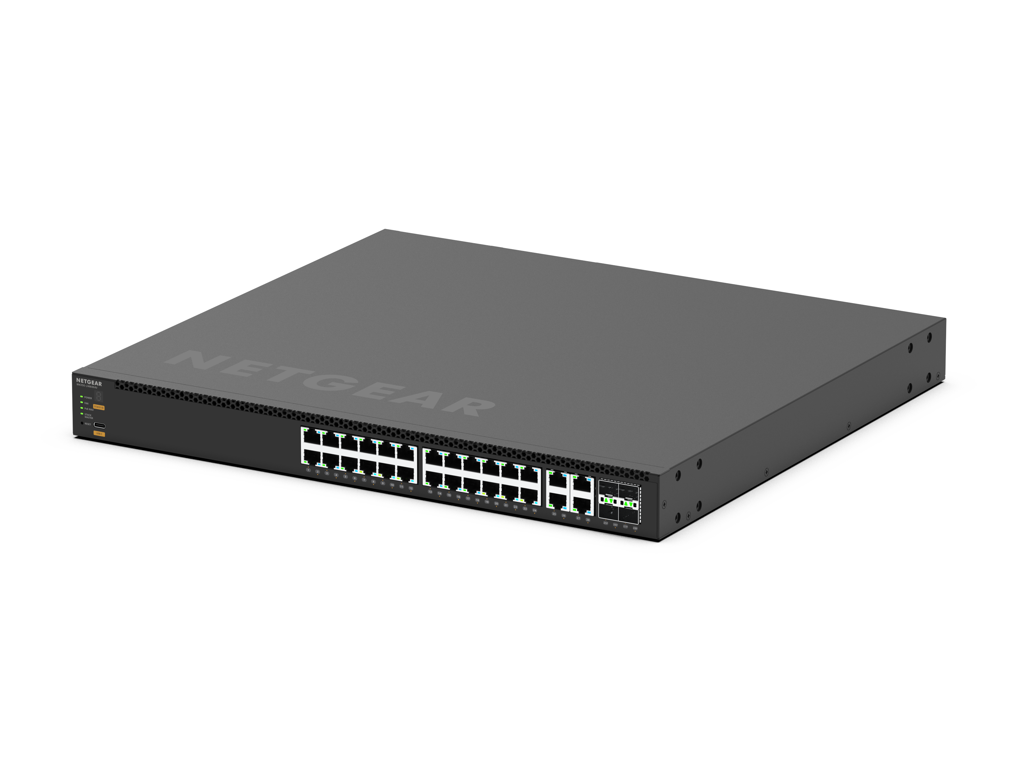 24×2.5G, 4x10G/Multi-gig PoE++ (522W base, up to 2,520W) and 4xSFP28 25G Managed Switch