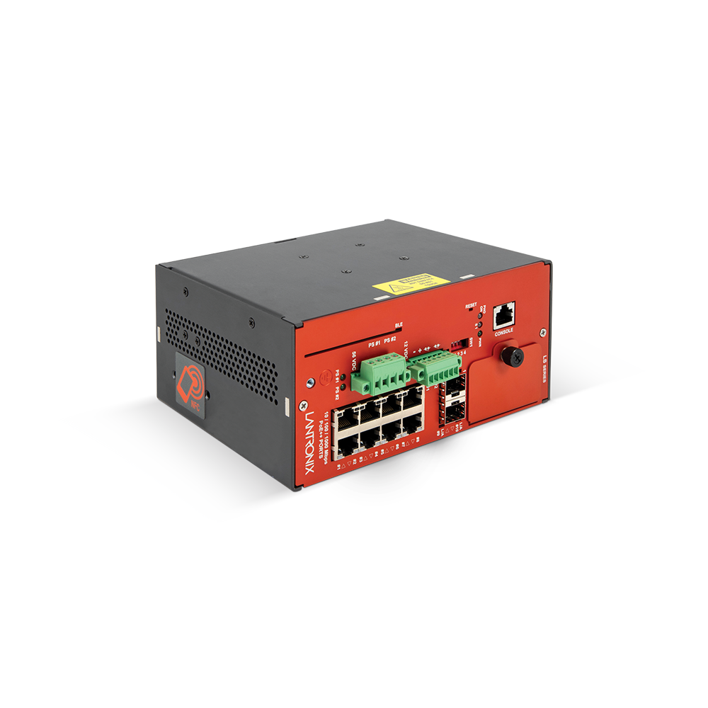 Lantronix Managed Layer 2 Hardened Gigabit Ethernet PoE++ Switches