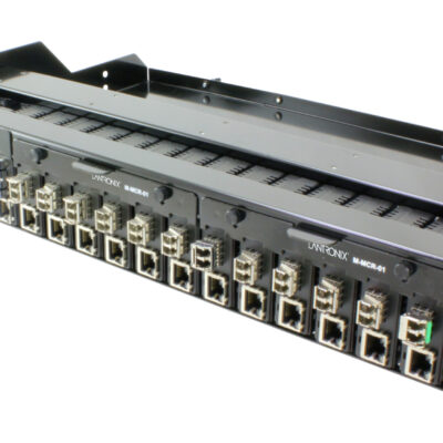 Lantronix M-MCR-01-UK 18-Slot Mini Media Converter Chassis