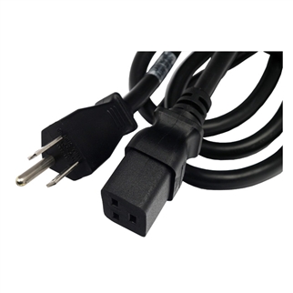 Lantronix Power cord: IEC60320/C19 to NEMA 5-15P (15A), 8 Ft.